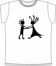 Прикольные футболки: dance people funny 1 white